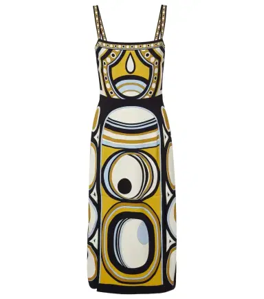 La DoubleJ Buy Me A Martini printed satin midi dress | Thumbnail 1
