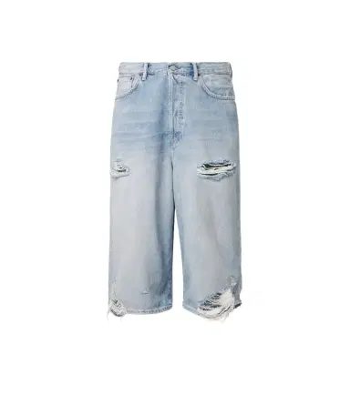 Acne Studios Distressed denim Bermuda shorts | Thumbnail 1