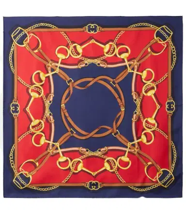 Gucci Printed reversible silk twill scarf | Thumbnail 1