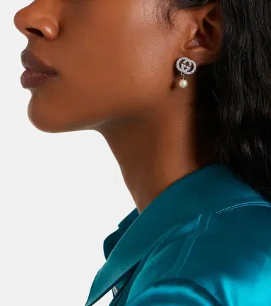 Gucci Interlocking G embellished drop earrings | Thumbnail 6