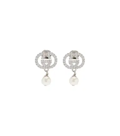 Gucci Interlocking G embellished drop earrings | Thumbnail 1
