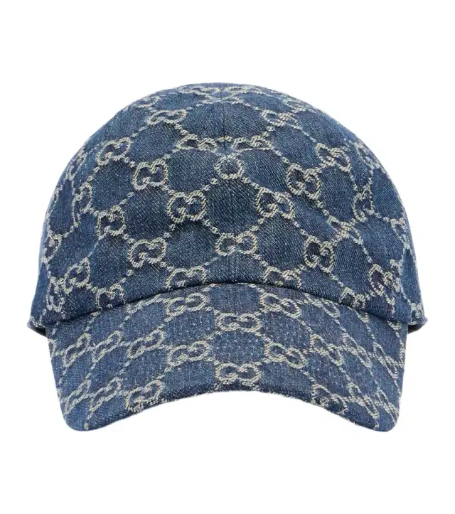 GG denim baseball cap
