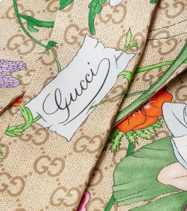 Gucci GG Flora silk twill scarf | Thumbnail 2