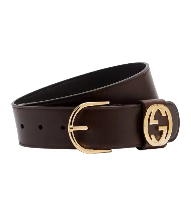 Interlocking G leather belt