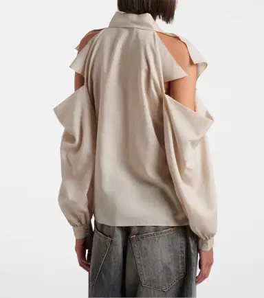 Acne Studios Bow-detail cutout blouse | Thumbnail 6 Acne Studios Bow-detail cutout blouse | Thumbnail 6