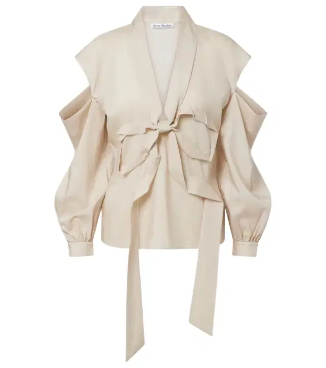 Acne Studios Bow-detail cutout blouse