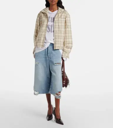 Acne Studios Distressed denim Bermuda shorts | Thumbnail 6 Acne Studios Distressed denim Bermuda shorts | Thumbnail 6