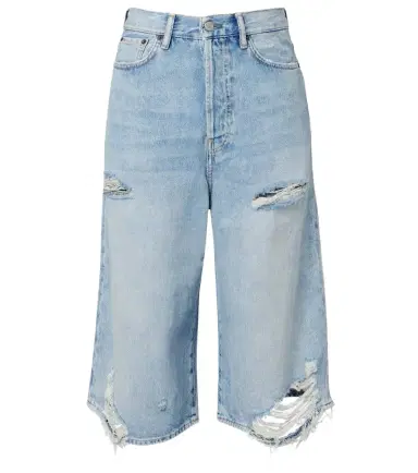 Acne Studios Distressed denim Bermuda shorts | Thumbnail 1 Acne Studios Distressed denim Bermuda shorts | Thumbnail 1