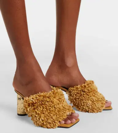 Givenchy Tape raffia-effect mules | Thumbnail 6