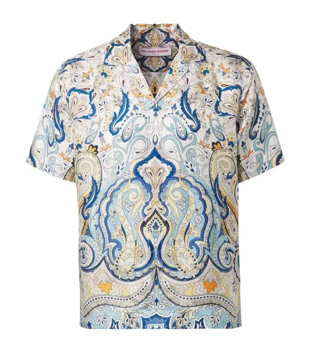 Maitan paisley silk shirt