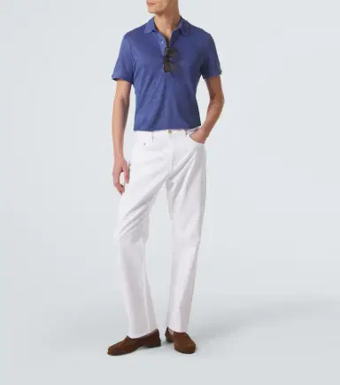 Orlebar Brown Sebastian linen polo shirt | Thumbnail 2 Orlebar Brown Sebastian linen polo shirt | Thumbnail 2