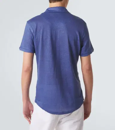 Orlebar Brown Sebastian linen polo shirt | Thumbnail 4 Orlebar Brown Sebastian linen polo shirt | Thumbnail 4