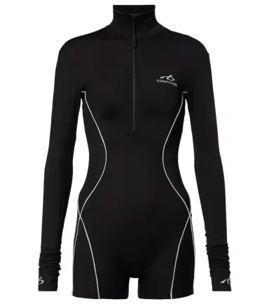 Balenciaga Logo zip-up bodysuit | Thumbnail 1 Balenciaga Logo zip-up bodysuit | Thumbnail 1