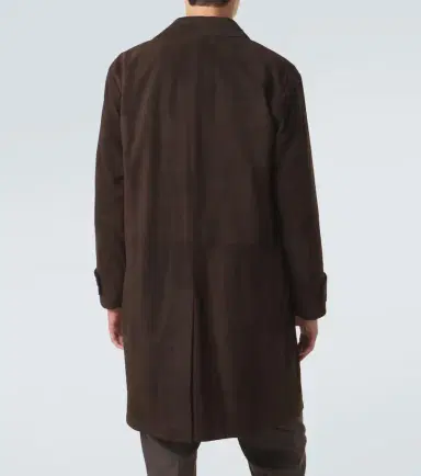 Kiton Leather overcoat | Thumbnail 3