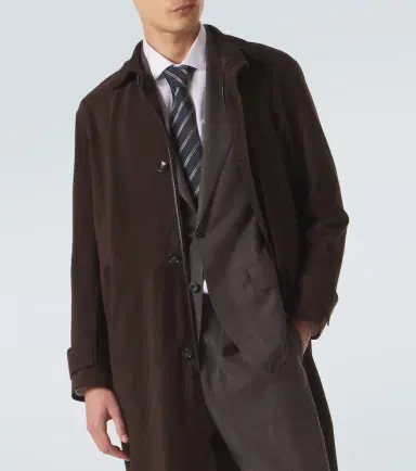 Kiton Leather overcoat | Thumbnail 6