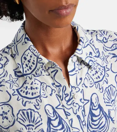 Simkhai Audria printed linen-blend shirt dress | Thumbnail 5 Simkhai Audria printed linen-blend shirt dress | Thumbnail 5