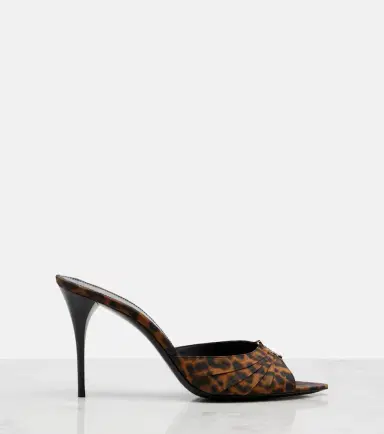 Saint Laurent Babylone Cassandre grosgrain mules | Thumbnail 2 Saint Laurent Babylone Cassandre grosgrain mules | Thumbnail 2