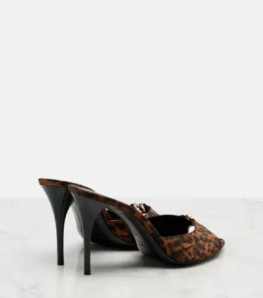 Saint Laurent Babylone Cassandre grosgrain mules | Thumbnail 3 Saint Laurent Babylone Cassandre grosgrain mules | Thumbnail 3