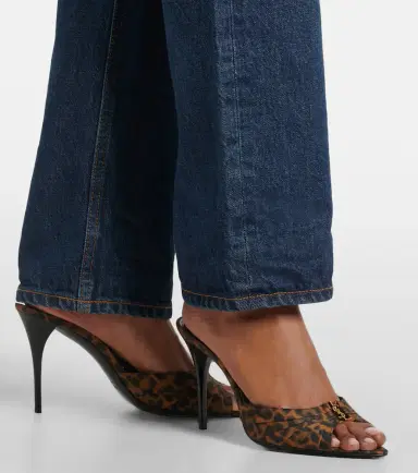 Saint Laurent Babylone Cassandre grosgrain mules | Thumbnail 6 Saint Laurent Babylone Cassandre grosgrain mules | Thumbnail 6