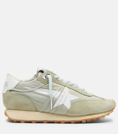 Golden Goose Running Marathon suede-trimmed sneakers | Thumbnail 3 Golden Goose Running Marathon suede-trimmed sneakers | Thumbnail 3