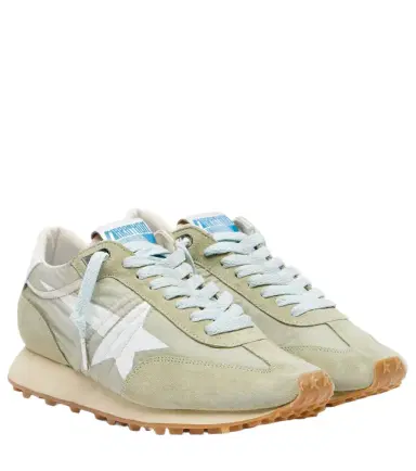 Golden Goose Running Marathon suede-trimmed sneakers | Thumbnail 1 Golden Goose Running Marathon suede-trimmed sneakers | Thumbnail 1