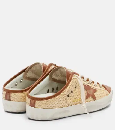 Golden Goose Super-Star raffia and leather mules | Thumbnail 3