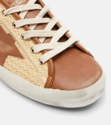Golden Goose Super-Star raffia and leather mules | Thumbnail 4