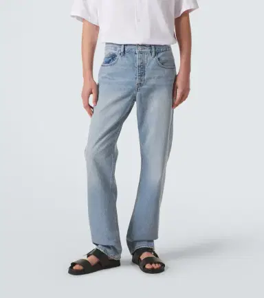 Frame Mid-rise straight jeans | Thumbnail 3