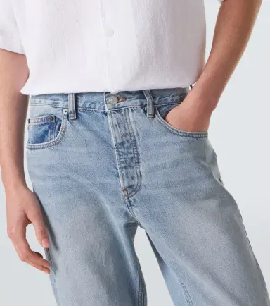Frame Mid-rise straight jeans | Thumbnail 4