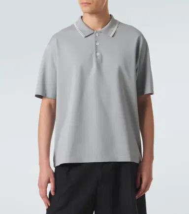 Frame Cotton piqué polo shirt | Thumbnail 3