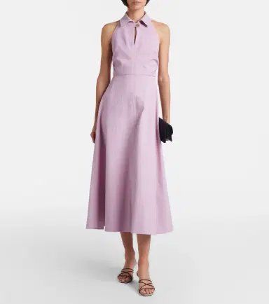 Veronica Beard Mackey cotton-blend midi dress | Thumbnail 3 Veronica Beard Mackey cotton-blend midi dress | Thumbnail 3