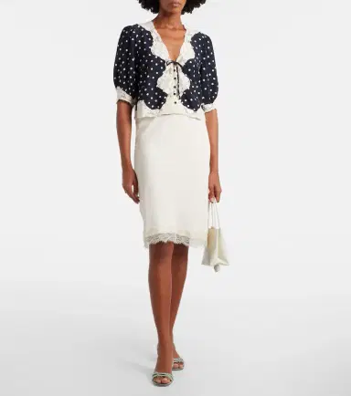 Rixo Ursula polka-dot crêpe de chine top | Thumbnail 5