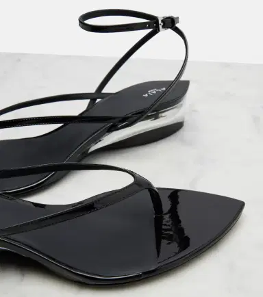 Alaïa Alaïa Invisible patent leather thong sandals | Thumbnail 2 Alaïa Alaïa Invisible patent leather thong sandals | Thumbnail 2