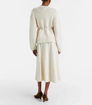 Extreme Cashmere N°388 Ease cashmere-blend midi skirt | Thumbnail 4 Extreme Cashmere N°388 Ease cashmere-blend midi skirt | Thumbnail 4