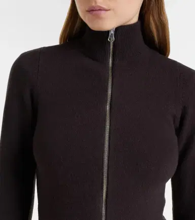 Extreme Cashmere N°302 Lemon cashmere-blend zip-up cardigan | Thumbnail 3