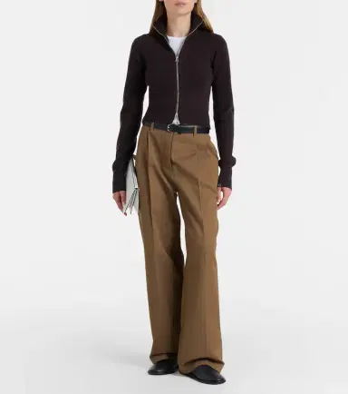 Extreme Cashmere N°302 Lemon cashmere-blend zip-up cardigan | Thumbnail 5