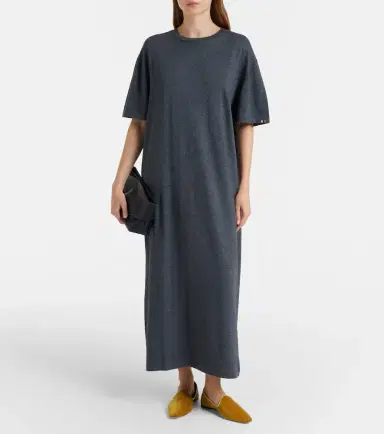 Extreme Cashmere N°321 Kris cotton and cashmere maxi dress | Thumbnail 7