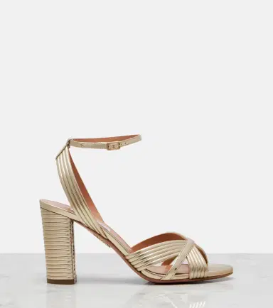Aquazzura Very Sundance metallic leather sandals | Thumbnail 4 Aquazzura Very Sundance metallic leather sandals | Thumbnail 4