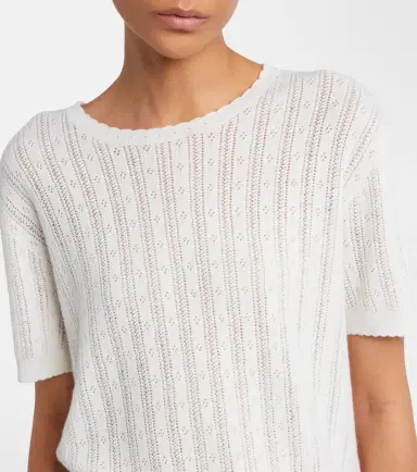 Lisa Yang Suyin pointelle cotton and cashmere sweater | Thumbnail 3