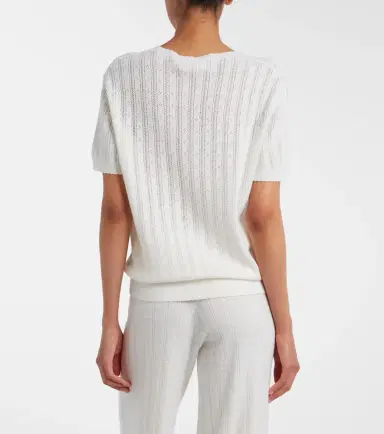 Lisa Yang Suyin pointelle cotton and cashmere sweater | Thumbnail 6