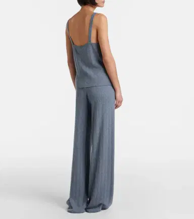 Lisa Yang Shannen cotton and cashmere wide-leg pants | Thumbnail 4
