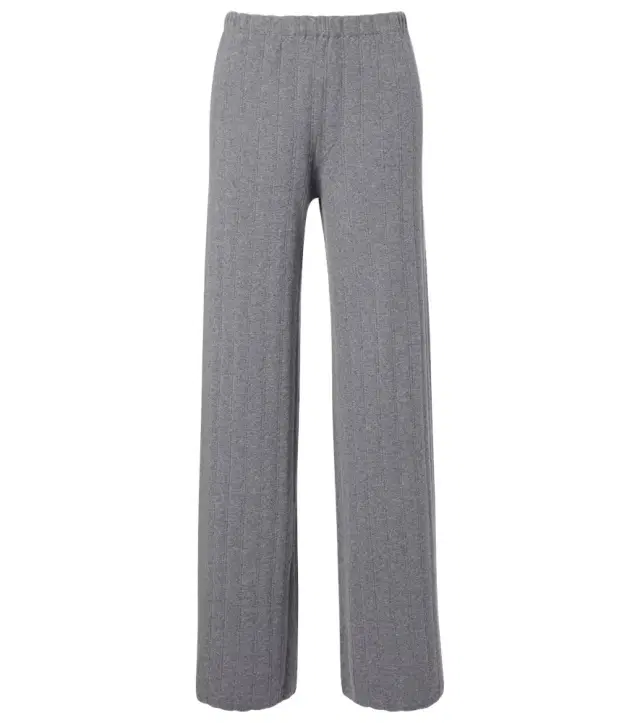 Lisa Yang Shannen cotton and cashmere wide-leg pants