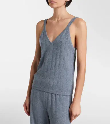 Lisa Yang Suni cotton and cashmere tank top | Thumbnail 5 Lisa Yang Suni cotton and cashmere tank top | Thumbnail 5