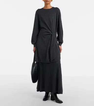 Lisa Yang Abrielle gathered cashmere sweater dress | Thumbnail 5