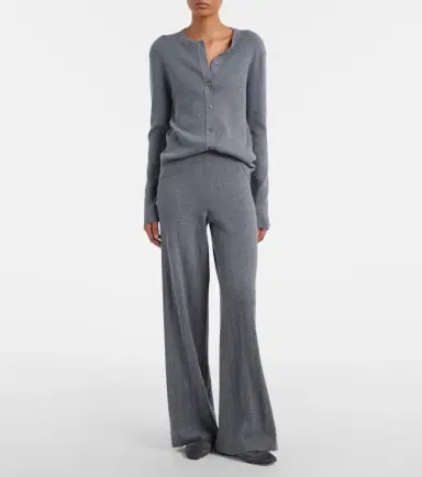 Lisa Yang Abeena ribbed-knit cotton and cashmere cardigan | Thumbnail 4
