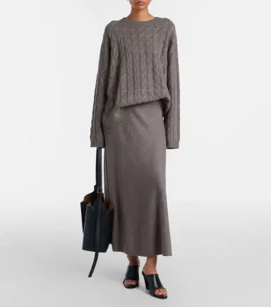 Lisa Yang Torie cashmere midi skirt | Thumbnail 6 Lisa Yang Torie cashmere midi skirt | Thumbnail 6