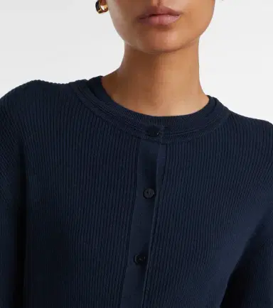 Lisa Yang Abeena ribbed-knit cotton and cashmere cardigan | Thumbnail 5 Lisa Yang Abeena ribbed-knit cotton and cashmere cardigan | Thumbnail 5