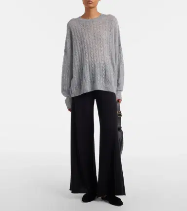 Lisa Yang Amabel cable-knit cashmere and silk sweater | Thumbnail 3