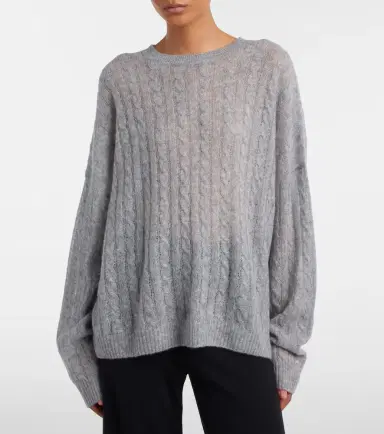 Lisa Yang Amabel cable-knit cashmere and silk sweater | Thumbnail 4