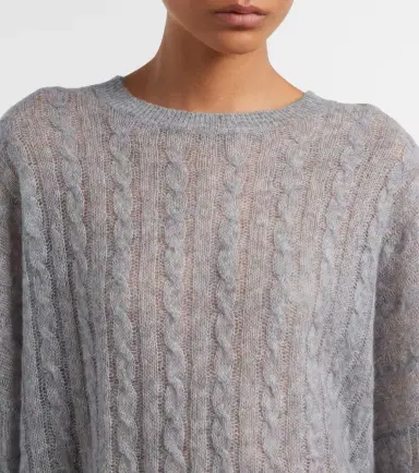 Lisa Yang Amabel cable-knit cashmere and silk sweater | Thumbnail 5